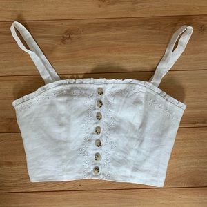 Forever21 White Woven Shirt